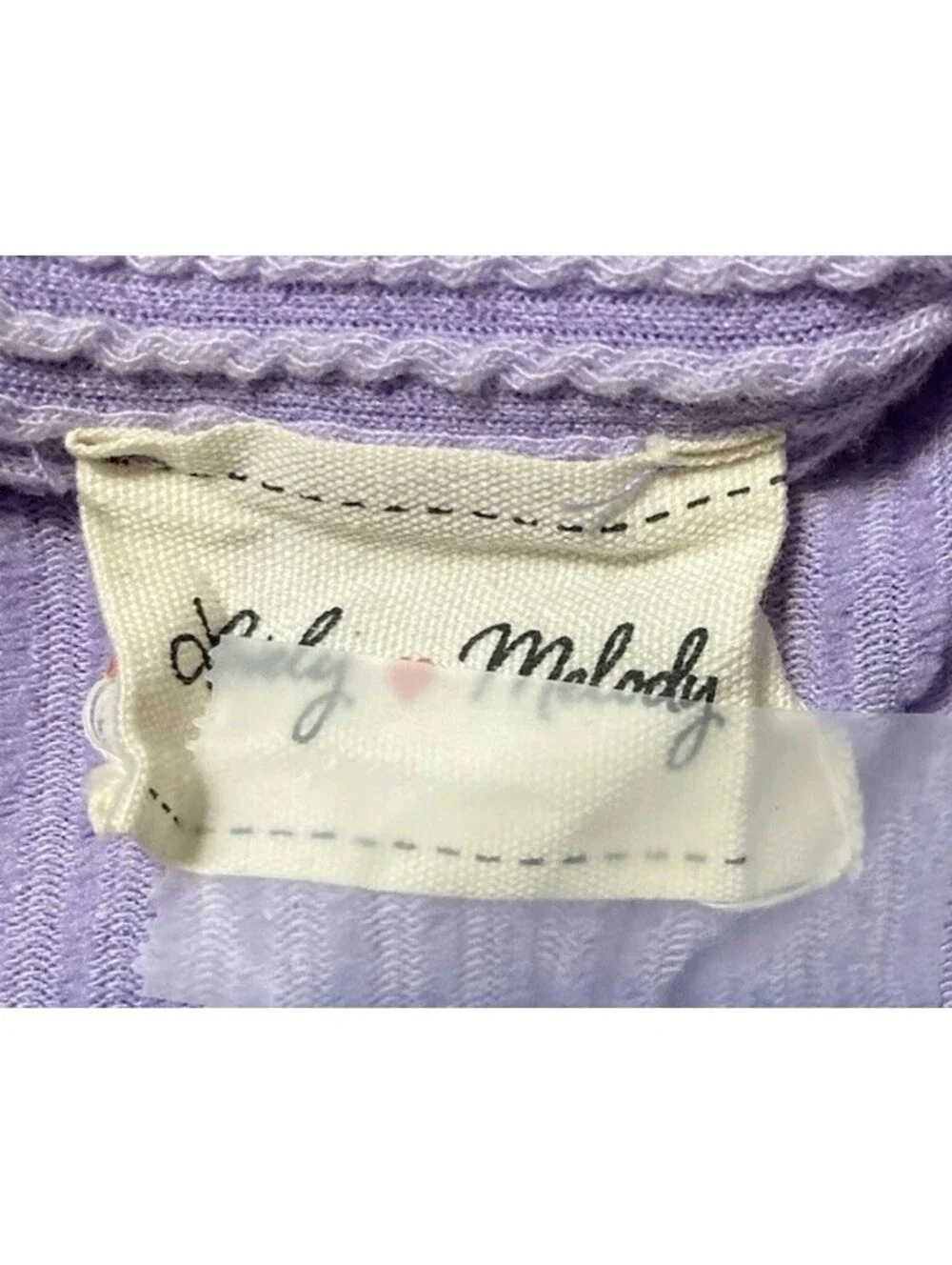 Women Lovely Melody Purple 3/4 Sleeve Button Up Polyester Blend Top Sz 2XL